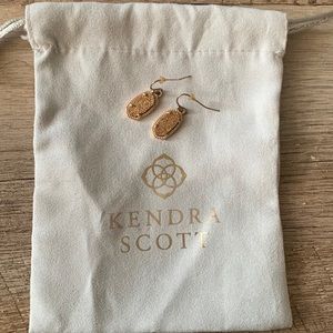 Kendra Scott rose gold earrings